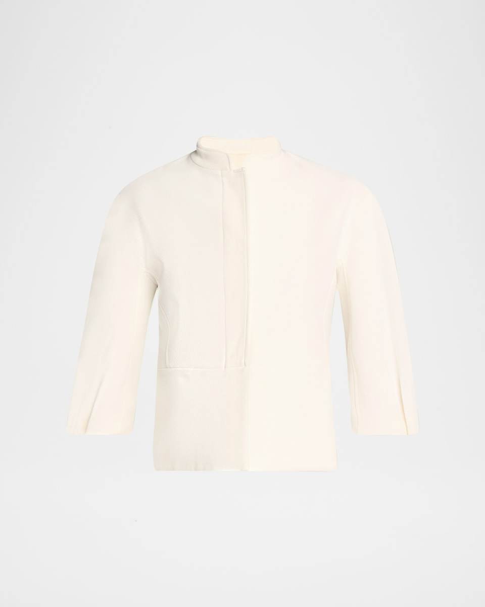 Nastro Three-Quarter Sleeve Cotton Jacket